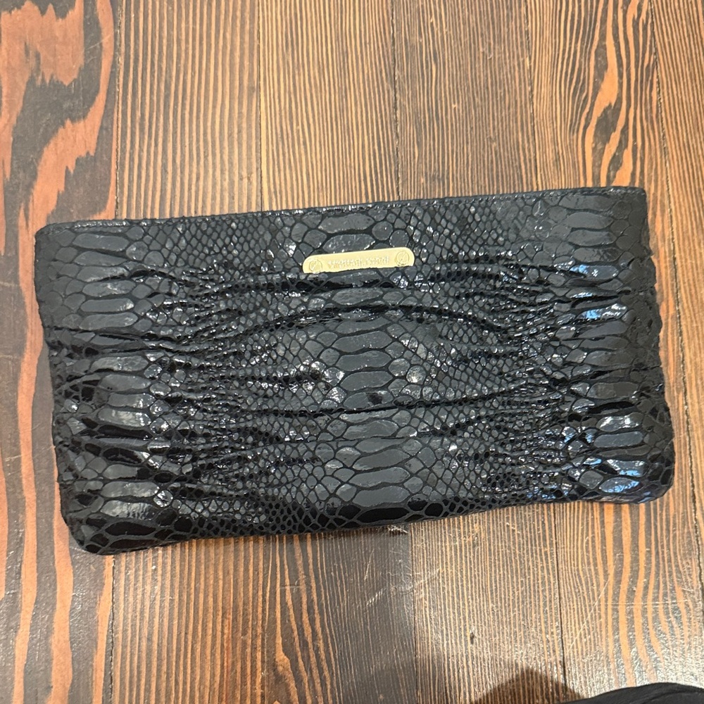 Michael Kors Black Textured Clutch